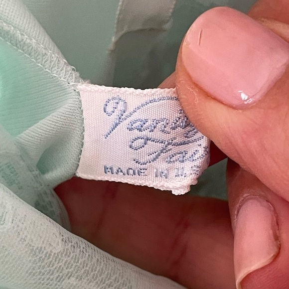 Vintage 60’s Vanity Fair Made in USA Mint Green Slip - Picture 7 of 16